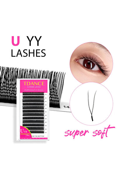 Choice14 10mm 0.07mm C TDANCE U Shape YY Eyelash Extension Premium PBT C D 8-...
