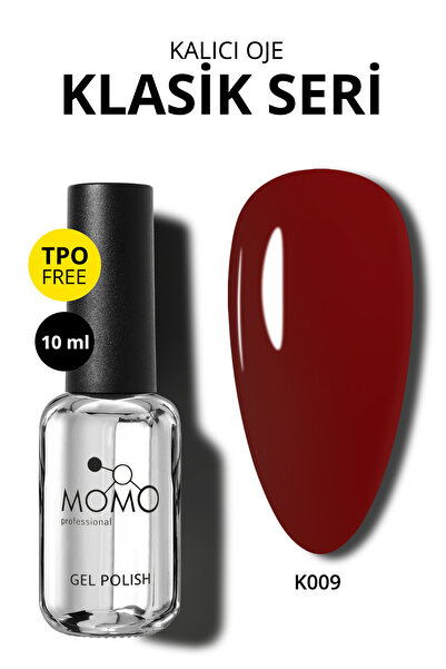 MOMO professional Kalıcı Oje K009, Kiraz Bordo, 10 ml
