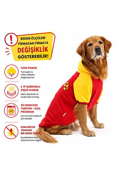 DOGİ&DOG Big Breed Ball Red Fan Dog Sweat-dog Suit