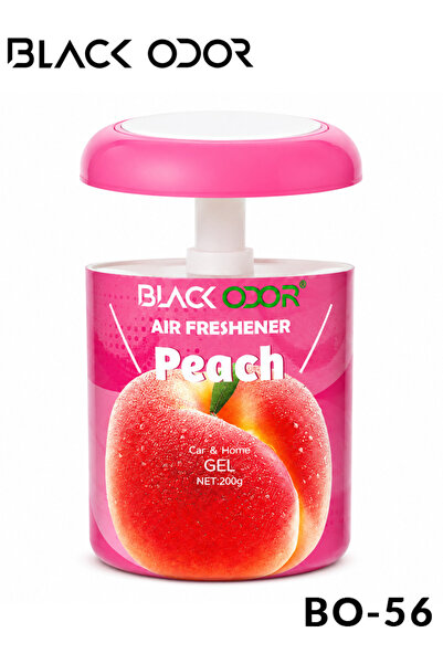 Black Odor BO-56 Peach Gel Air Freshener 200g for Car, Home & Office, Long La...