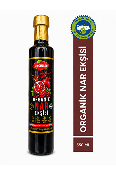 Öncüller Organik Nar Ekşisi 350 ml - Katkısız, Koruyucusuz, Organik Sertifikalı