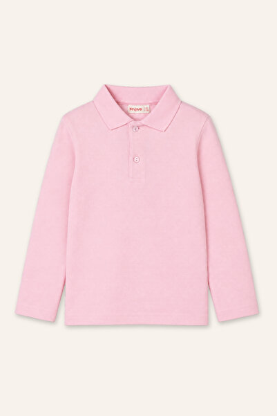 Zeyland Kız Çocuk Polo Yaka Uzun Kol T-shirt