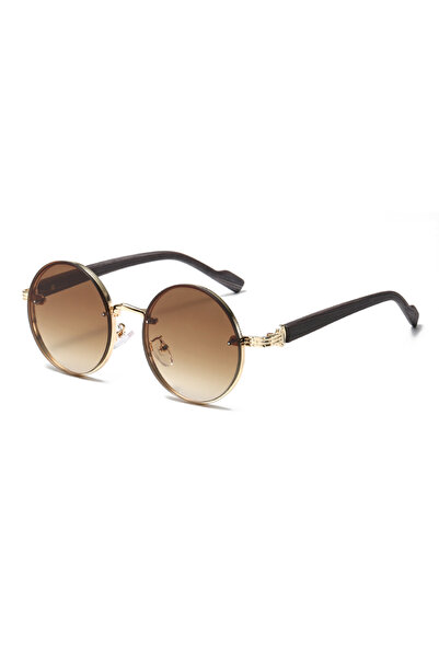 Choice6 Brown Vintage Round Sunglasses 2026 Fashion Classic Gradient Outdoor ...