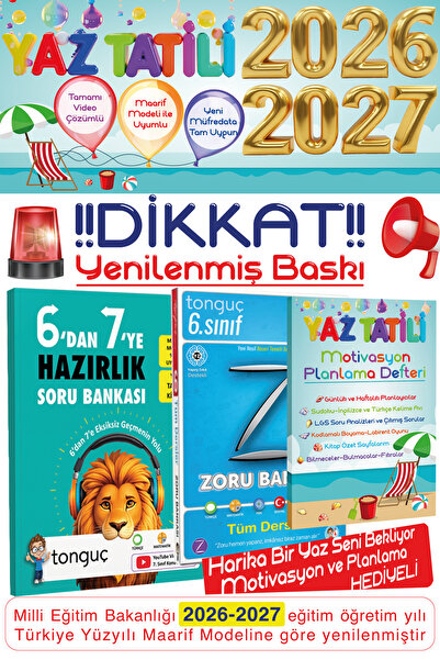 Tonguç Yayınları 6. Sınıf 6'dan 7'ye Hazırlık Kitabı 6. Sınıf Zoru Tüm Dersle...