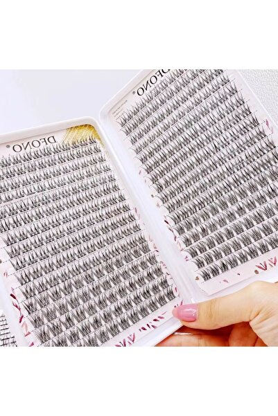 Choice Model1 384pcs Fish Tail Individual Lash Clusters 10-12mm Reusable DIY ...