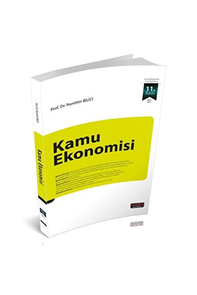Savaş Yayınevi Kamu Ekonomisi - Nurettin Bilici 11. Baskı Ekim 2021