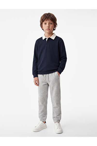 Koton Cotton Ruched Jogger School Sweatpants with Pocket Detail and Elastic W...