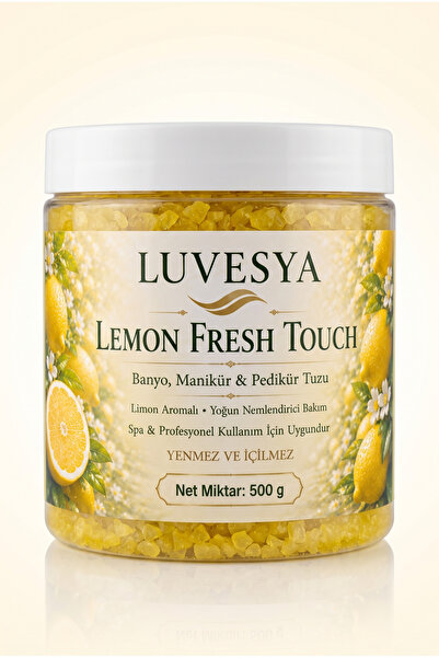 luvesya Limon Aromalı Banyo, Manikür & Pedikür Tuzu – Rahatlatıcı & Arındırıc...