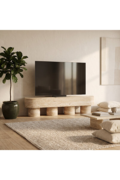 MIARIK DESIGN & DEKORASYON Traverten TV Ünitesi