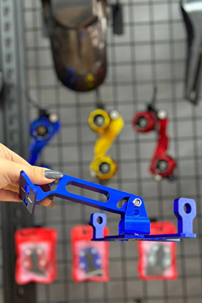 mx aksesuar Motosiklet Katlanır Plakalık Cnc Plaka Demiri Sinyal Bağlantılı M...