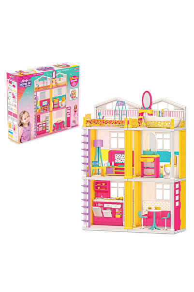 DEDE Linda'nın Düşler Evi - Aksesuarlı Oyuncak Ev 3+ / Linda's House Of Dream