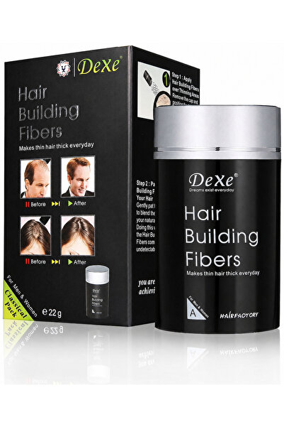 Dexe Classic Necessity Lose Hair Building Fibres, 22g (Black)