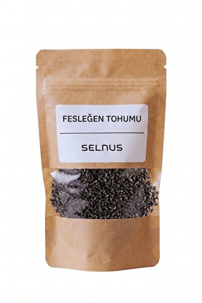 SELNUS Reyhan Tohumu Fesleğen Tohumu Yenilebilir 100 Gr Basil Seed Ocimum bas...