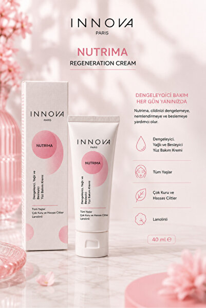 Innova Nutrima Lanolinli Yüz Bakım Kremi 40 ml – Çok Kuru ve Hassas Ciltler İçin