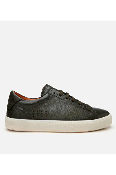 Hotiç Men's Leather Green Casual Shoes