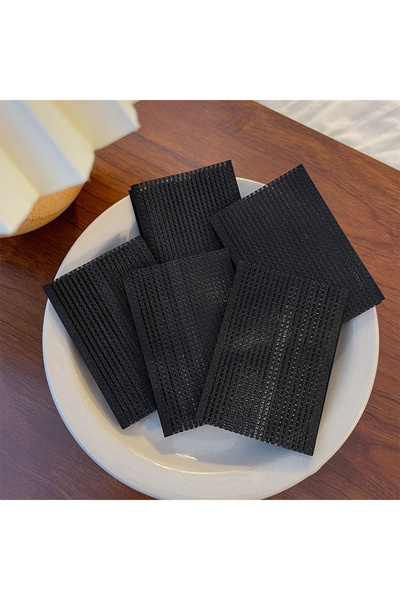 Choice1 1 10PCS Black 10Pcs Solid Color Bangs Magic Paste Posts Hair Sticker ...