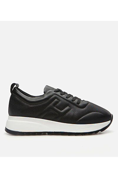 Hotiç Schwarze Sportschuhe aus Leder für Damen
