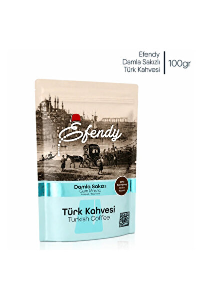 Shazel EFENDY Orta Kavrulmuş Damla Sakızlı Türk Kahvesi 100G