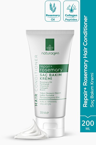 Naturagen كريم ريبير+ للعناية بالشعر بالروزماري 200 مل |   إصلاح الأضرار |   ...