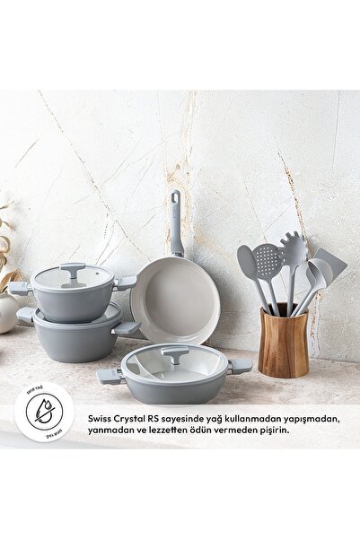 Emsan Swiss Crystal RS 7 Parça Tencere Seti