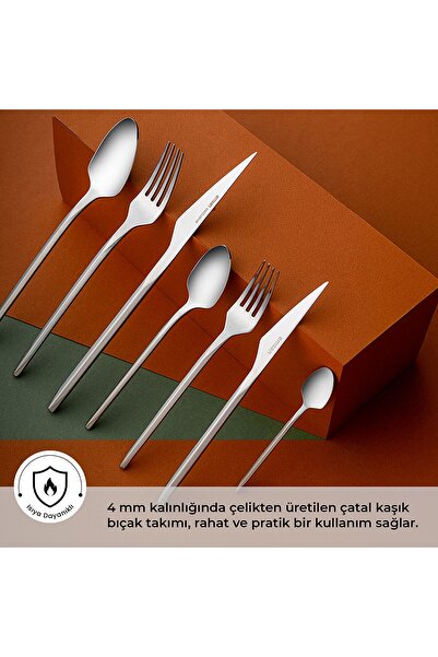 Emsan Arven 84 Parça 12 Kişilik Kutulu Çatal Kaşık Bıçak Takımı