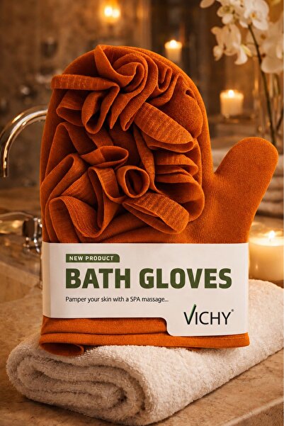 VICHY Bath Washcloth Glove - Exfoliating Glove for Spa Massage with Intensive...