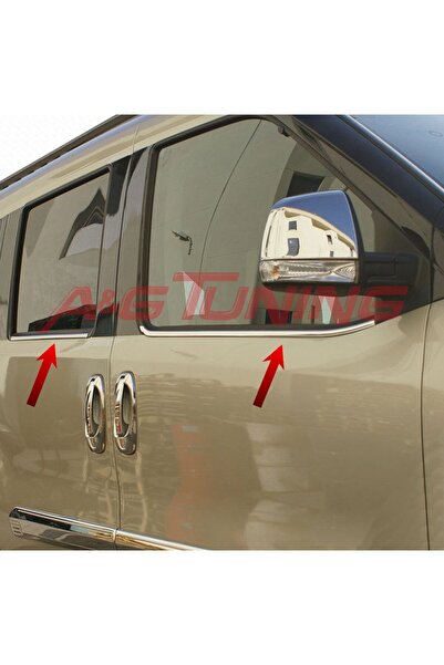 A&G Tuning Fiat Doblo Krom Cam Çıtası Tk 2010-2022 Arası 4Prç Paslanmaz Çelik