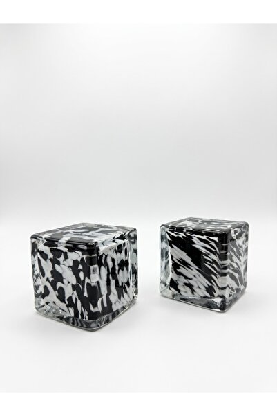 Genel Markalar Monochrom Cubes – Geometrik Cam Kütle Kitap Tutacağı Seti