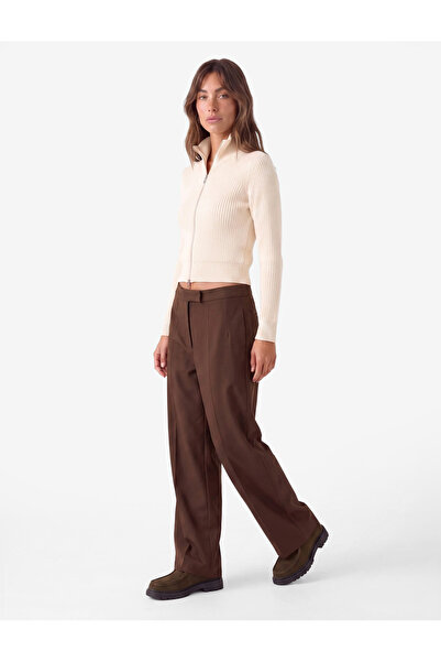 Koton Normal Waist Side Pocket Barrel Fabric Trousers