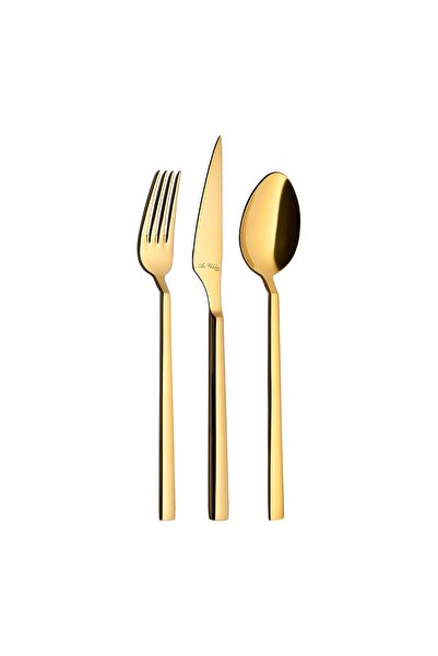 Aryıldız Vogue Gold 84 Piece Cutlery Set