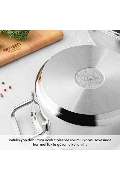 Emsan Demre 6 Parça Çelik Sahan Set
