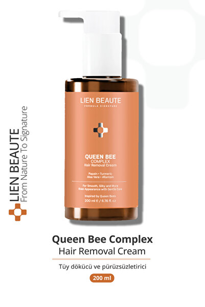 Lien Beaute Kraliçe Arı Kompleks Tüy Dökücü Krem Unisex Papaya Zerdeçal Limon...