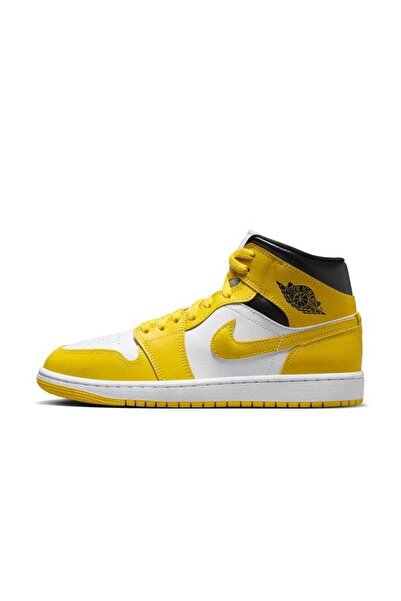 Nike Air Jordan 1 Mid Kadın Basketbol Ayakkabısı (Dar Kalıp 1 Beden Büyük Alm...