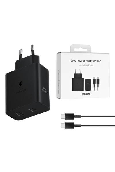 Samsung Încărcător super rapid de 50W Type-C + cablu Type-C
