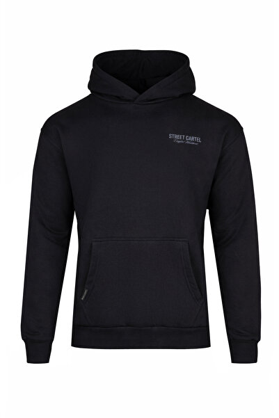 STREET CARTEL Hanorac bărbătesc 54138-NEGRU