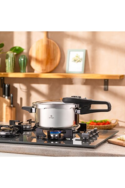 Emsan Fast Cooker Çift Emniyetli Düdüklü Tencere 4+6 Lt