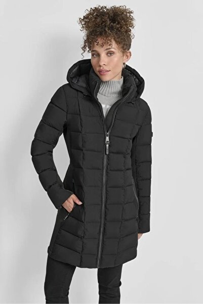 Dkny Women's Coat Dl5Mpy43-Blk