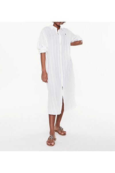 Polo Ralph Lauren Women's Beach Shirt 21364379-Wht