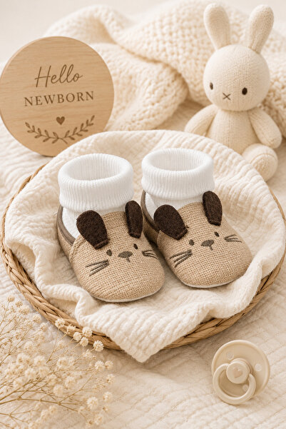 Pico Baby Yumuşak Çoraplı / Kaydırmaz Tabanlı / Bebek Triko İlk Adım Patiği