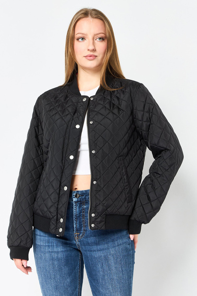 Levi's Diamond Quilted Bomber Jacket Black