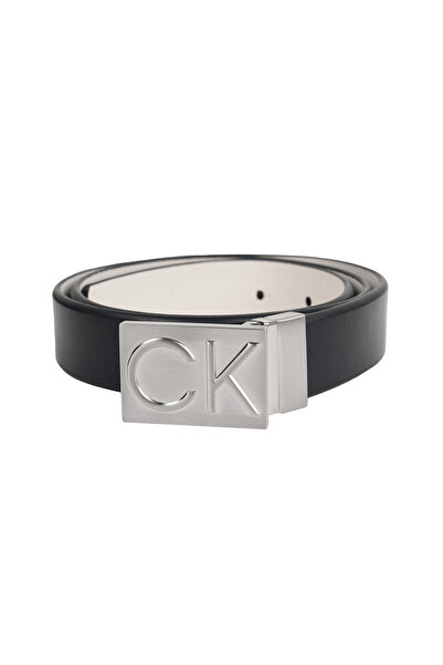 Calvin Klein Men's Belt 11Ck020027-Black-White