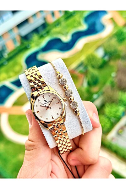 Daniel Klein Women's Watch - Gold Steel Band