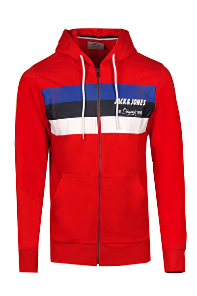 Jack & Jones SWEA BĂRBAȚI tricou 12147985-FIERY-RED