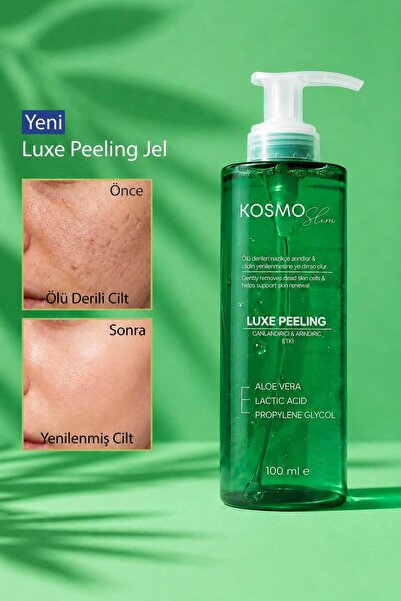 kosmo slim Luxe Peeling Jel | Canlandırıcı & Arındırıcı Etki - 100 ml