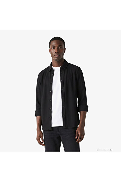 Lacoste Erkek Regular Fit Siyah Gömlek