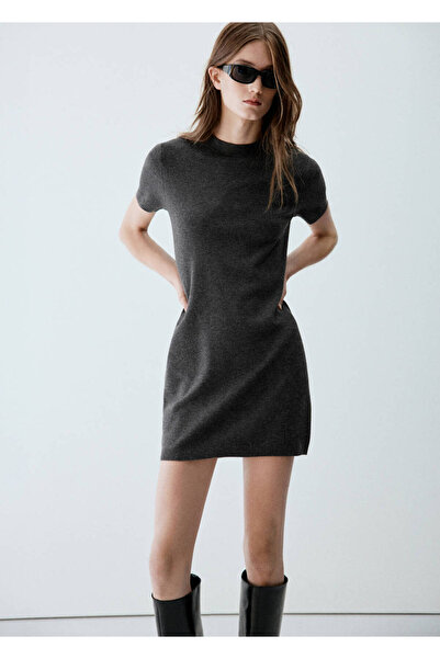 MANGO Woman Short-sleeved knit dress
