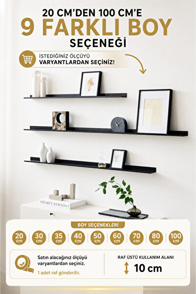 VENON 1 Adet Metal Duvar Rafı 60 cm Metal Duvar Rafı ,Uçan Raf , Çerçeve Rafı...