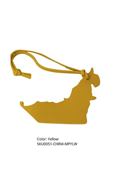 miima UAE Map Charm- Yellow