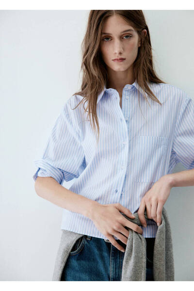MANGO Woman Shirt rua-w