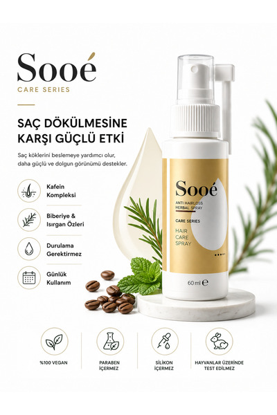 Sooê Saç Dökülmesine Karşı Serum Sprey - Anti Hair Loss Lotion 60ML